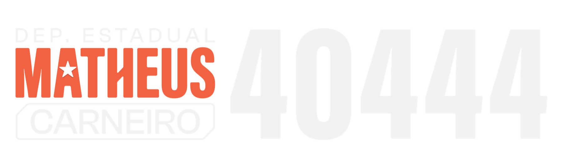 Matheus Carneiro, candidato a Deputado Estadual, número 40444